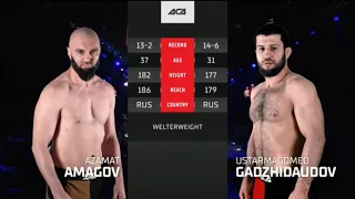 Азамат Амагов vs. Устармагомед Гаджидаудов | Azamat Amagov vs. Ustarmagomed Gadzhidaudov | ACA 142