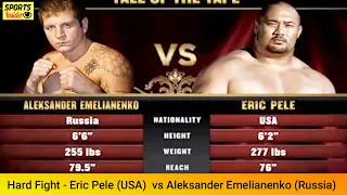 Big Fight | Eric Pele (USA)  vs Aleksander Emelianenko (Russia) KNOCKOUT | MMA | UFC Fight