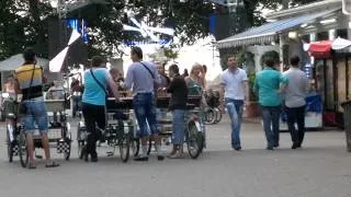 Кипяшая жизнь в Одессе Аркадии в 6 утра  (HD 720p) Ибица