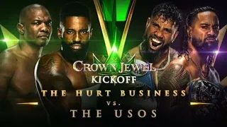 The Hurt Business vs The Usos - WWE Crown Jewel 2021 En Español