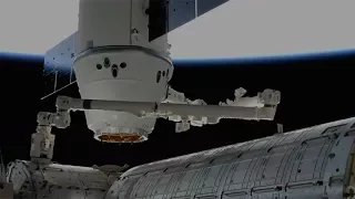 SpaceX CRS-13: Dragon berthing to the ISS, 17 December 2017