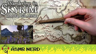 ASMR Elder Scrolls Maps: Wandering In Skyrim Retrospective! [soft spoken, tracing, clicking]