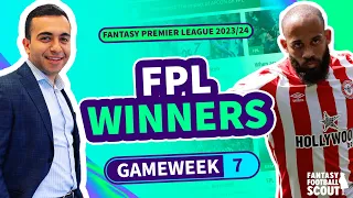 FPL WINNERS: Gameweek 7 | #GW7 #fantasypremierleague #fantasyfootball #fantasyfootballtips