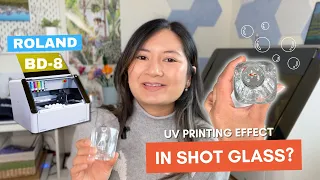 Shot Glass UV Printing | With the Roland BD-8