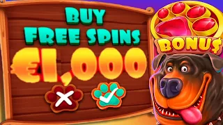 I Did €1.000 Bonus Buys on The Dog House Megaways 🐶 Slot can we get a Big Win⁉️