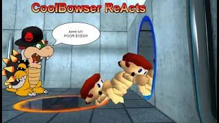 CoolBowser Reacts To Portal M4R10 - If Mario was in...Portal