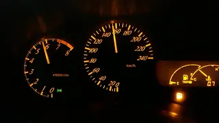 Toyota Celica 1.8 VT-i  Acceleration 0-180 km/h