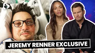 JEREMY RENNER UPDATE | Chris Pratt & Zoe Saldana REVEAL The Messages They've Sent Jeremy Renner ❤️