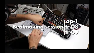 Teenage Engineering OP-1 + Roland TR-08 & TR-09 - Beatmaking session