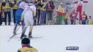 Petter Northug, beastly finish in 2009 30km world championships