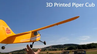 3DLabprint 3D Printed RC Piper Cub Full Flight, No Edit.. (Hand Launch)