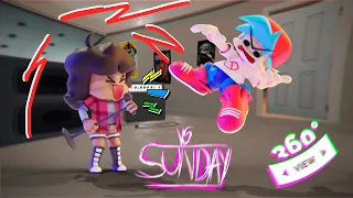 360° Vs Sunday  3D Animation Friday Night Funkin'