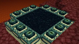 What happens if you make an end portal in the nether?