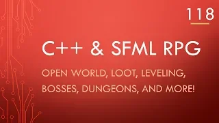 C++ & SFML | Open World RPG [ 118 ] | The beginnings of the item class and some tilemap fixes!