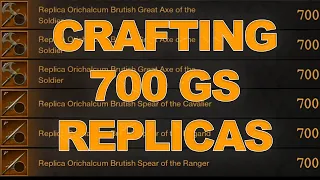 Crafting 13 Replica 700GS Spears and Greataxes