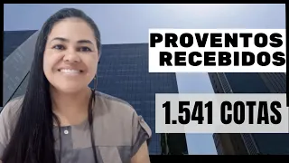 QUANTO VOU RECEBER DE PROVENTOS COM 1.541 COTAS? DESSES FUNDOS IMOBILIARIOS