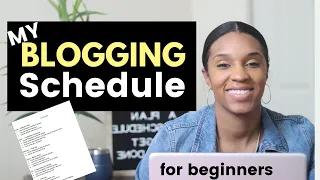 The Blogging Schedule I Used to Turn My Blog into a Six-figure Website #BloggerSchedule