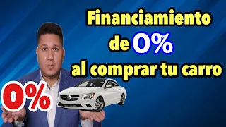 Comprar automoviles con 0% APR. La mejor opcion financiera?