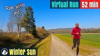 Winter Sun 🇨🇭 Switzerland Wonderland | Treadmill Running | Virtual Run #71