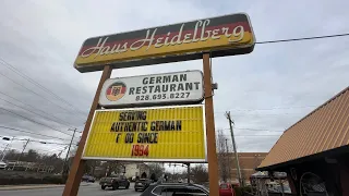 Lunch at Haus Heidelberg German Restaurant in Hendersonville, NC December 2023