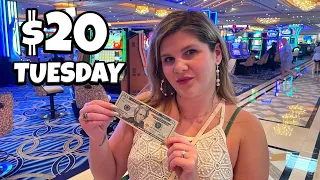 I Put $20 into 10 Different Slots at PALAZZO in Las Vegas... This is What Happened!!