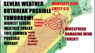 One of the most active severe weather days of the Summer expected Monday.. Detailed breakdown!