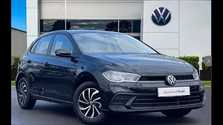 Approved Used Volkswagen Polo Life 1.0 TSI Manual Deep Black | Wrexham Volkswagen