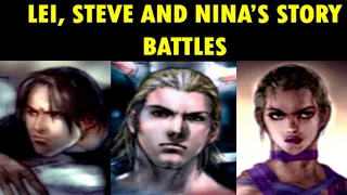 Lei, Steve and Nina's Story Battles - Tekken 4 | PS2