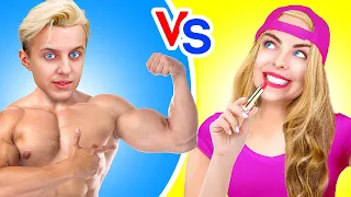 LUCKY BOY vs UNLUCKY GIRL Challenges | GOOD VS BAD Battles + Funny Situations by Challenge Accepted