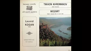 Mozart Violin Concerto n.3 / Leonid Kogan (live recording)