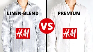 Hm Linen Blend Shirt Vs Premium Linen Shirt | Review & Comparison H&M