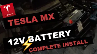 Tesla Model X 12v battery removal and replacement