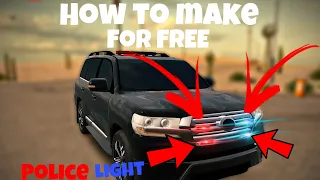 How to make police lights in car parking multiplayer | RAHEEM | car parking multiplayer |