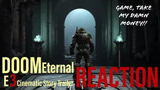 BEYOND THE RABBIT HOLE TO HELL!! DOOM Eternal E3 Cinematic Story Trailer 🔥Reaction🔥