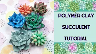 Polymer Clay Succulent Tutorial