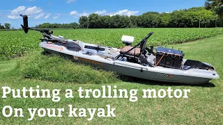 How to put a trolling motor on your kayak