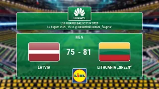 Huawei U16 Baltic Cup 2020: Latvia – Lithuania „Green“ (Men)