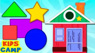 Learn Shapes For Kids With House | Shapes song | Toddler Learning Video