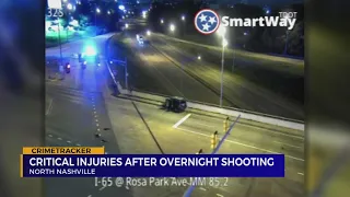 1 critically injured in shooting off I-65 in North Nashville