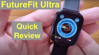 FutureFit Ultra Apple Watch Shaped 3ATM SpO2 Always On AMOLED Thin Smartwatch: Quick Overview