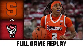 Syracuse vs. NC State Full Game Replay | 2023-24 ACC Women's Basketball