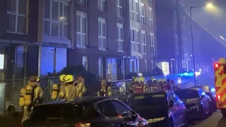 125 firefighters battle Wembley flat fire