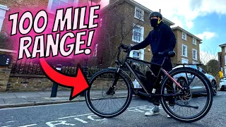 MY BRAND NEW E-BIKE (WAU X PLUS) Drama At McDonald's & Spilled Coffee! Delivering Food In London