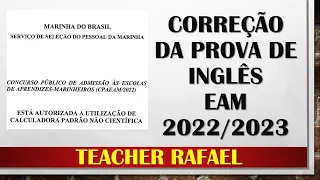 Correção da Prova de Inglês EAM 2022/2023 | Teacher Rafael