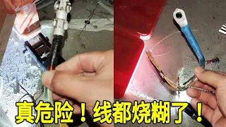 The customer sent a video of the fault  and the wires were burnt directly. It was really too danger