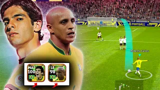 Roberto Carlos tentando fazer Mágica no eFootball 23 Mobile