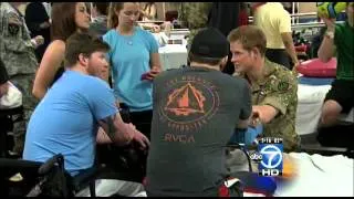 Prince Harry visits Arlington, wounded warriors