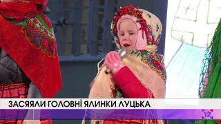 Засяяли головні ялинки Луцька