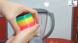 Satisfying Experiment - Blender vs Rainbow Spring Toy