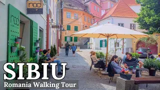 4K SIBIU, Romania - Walking Tour in Transylvania 2023